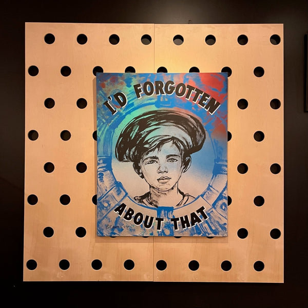 'I'd Forgotten', David Bromley, Acrylic on Canvas, 150cm x 120cm.