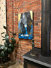 Zippora' David Bromley. Acrylic on canvas with gold leaf gilding. 90cm x 60cm