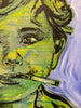 'Smoking Boy'. David Bromley. Acrylic on canvas. 100cm x 80cm.