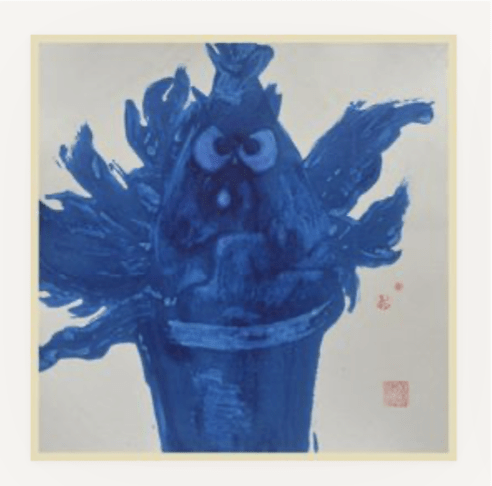 'Stinky' Datsun Tran. Alcohol ink and gouache on mulberry paper. 69 x 69cm $1500