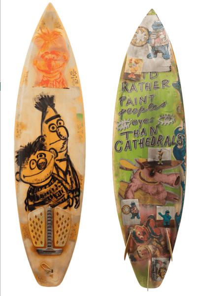 13. Sesame Street x Bromley Surfboard, 190cm H x 49cm W
