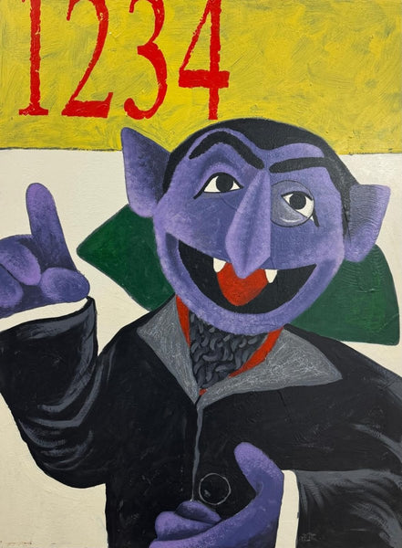 'The Number of the Day' GORE. Acrylic on board, framed in timber. 120 x 90cm