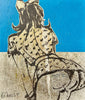 'Cheeky' David Bromley. Acrylic, oil and Gouache on canvas. 53 x 45cm
