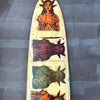 27. 'Queens Of Surf' David Bromley customised surf board.  280cm