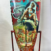 17. 'Captain Goodvibes' David Bromley customised surfboard. 185cm