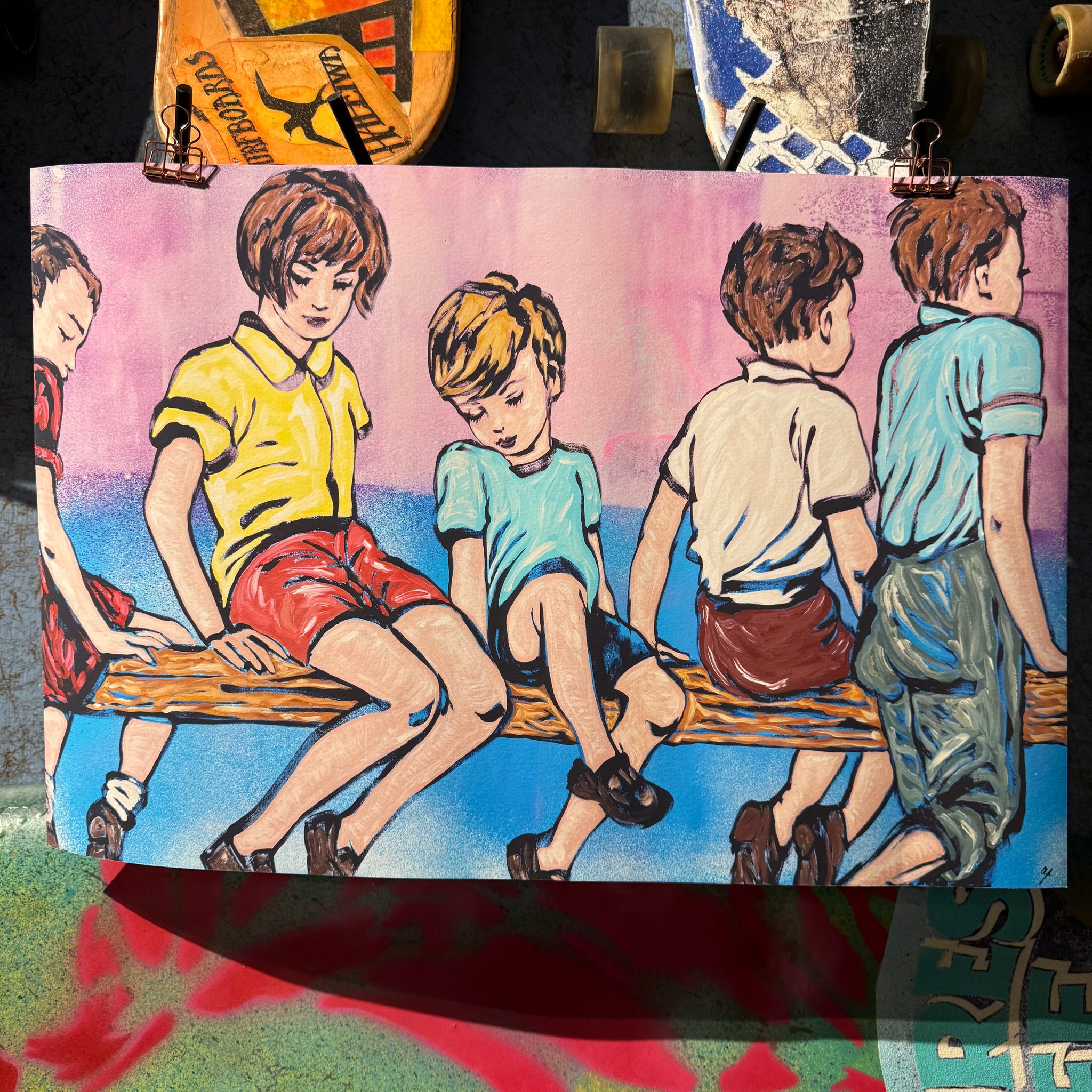 15. PRE-ORDER 'On the Fence at Dusk' David Bromley. High pigment print. Edition of 60.