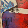 'Winter' David Bromley. Acrylic on linen with silver metal leafing. 160 x 112cm