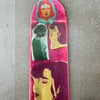 2. 'I Miss You' David Bromley customised skateboard. 80 x 20cm