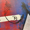 'Winter' David Bromley. Acrylic on linen with silver metal leafing. 160 x 112cm