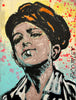 'Smoking Boy' David Bromley. Acrylic on canvas. 40 x 31cm