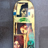 13. 'My Tribe' David Bromley customised skateboard deck. 81 x 21cm