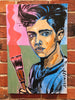 'Boy Paints' Acrylic on Canvas. 60cm x 40cm