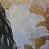 'Mel' David Bromley. acrylic and silver leaf on canvas,180 x 150cm.