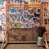 'Bloom Butterflies' David Bromley, Acrylic on Canvas with Silver Leaf gilding, 180cm x 120cm