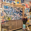 'Bloom Butterflies' David Bromley, Acrylic on Canvas with Silver Leaf gilding, 180cm x 120cm