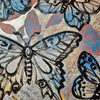 'Bloom Butterflies' David Bromley, Acrylic on Canvas with Silver Leaf gilding, 180cm x 120cm