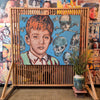 'Boy with Skulls' David Bromley, Acrylic on Canvas, 180cm x 150cm