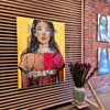 'Daybreak' David Bromley. Acrylic and oil on canvas. 145cm x 110cm.