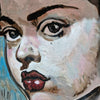 'Female Portrait II' David Bromley. Acrylic on canvas with handmade frame. 60cm x54cm