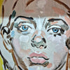 'Female Portrait' David Bromley. Acrylic on canvas with handmade frame. 58cm x 45cm.
