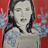 'Kate' David Bromley, Acrylic on French Handmade Paper, 94cm x 68cm,