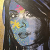 'Ally' David Bromley, Acrylic on canvas with gold leaf gilding, 150cm x 120cm