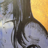 'Ally' David Bromley, Acrylic on canvas with gold leaf gilding, 150cm x 120cm