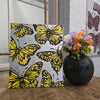 'Summer Butterflies' David Bromley, Acrylic on Canvas with silver leaf gilding, 46cm x 38cm