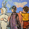 'Over the Fence' David Bromley, Acrylic on Canvas, 180cm x 120cm