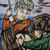 'Maiden Voyage'  David Bromley, Acrylic on canvas, 90cm x 120cm,