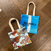 'Blue Butterflies' Mini Cotton Canvas Tote by Bromley Studio