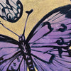 'Lavender Dreams' David Bromley. Acrylic on canvas with gold leaf gilding. 120 x 150cm