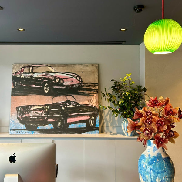 'Sunday Drive' David Bromley. Acrylic and oil on canvas. 120 x 150cm