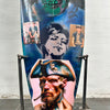 7. 'Stage Fright' David Bromley customised surfboard. 180cm