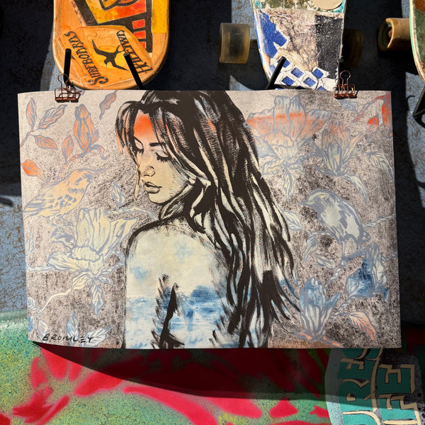 36. PRE-ORDER 'Jessica with Magnolias II' David Bromley. High pigment print. Edition of 60.