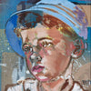 'The Individual' David Bromley. Acrylic and oil on card. 71 x 74cm (frame size 88 x 92cm)