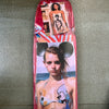 8. 'Hey, Mickey' David Bromley customised skateboard deck. 89 x 23cm