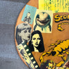 1. 'Scorpio' David Bromley customised skim board. 59cm diameter