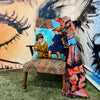 'Springtime' Velvet Cushion by Bromley Studio. 60 x 60cm