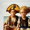 'Little Sailors III' David Bromley. AI generated print on art paper. 34 x 25cm (51 x 41cm frame size)
