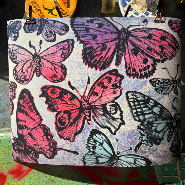 42. PRE-ORDER 'Hot Pink Butterflies' David Bromley. High pigment print. Edition of 60.