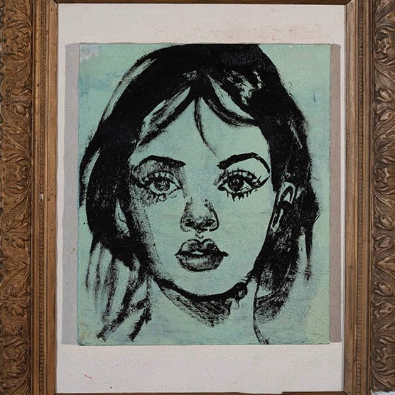 'Received Scripts III' David Bromley. Acrylic and oil on canvas. 45 x 38cm (frame size 78 x 61cm)