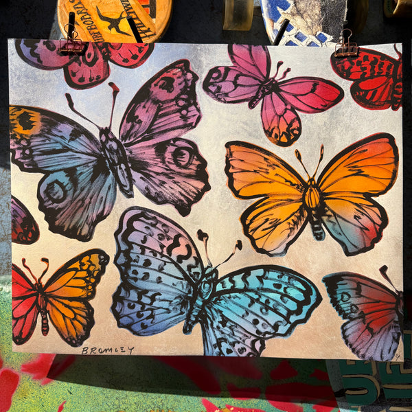 43. PRE-ORDER 'Butterflies At Dawn' David Bromley. High pigment print. Edition of 60.