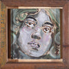'My Father's Memories I' David Bromley. Acrylic on board with antique ruler frames from my father’s collection. 22 x 22cm (frame size 30 x 30cm)