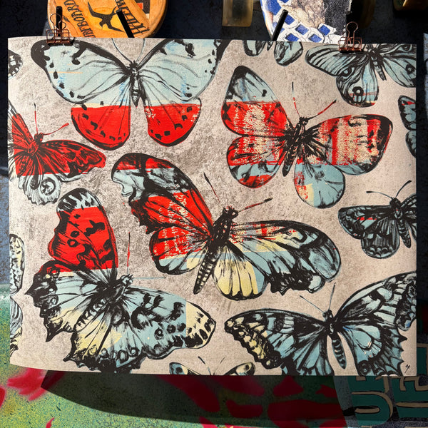 44. 'Silver Butterflies III' David Bromley. High pigment print. Edition of 60.