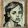 'Received Scripts VII’ Acrylic on canvas. 45 x 38cm (frame size 61 x 54cm)