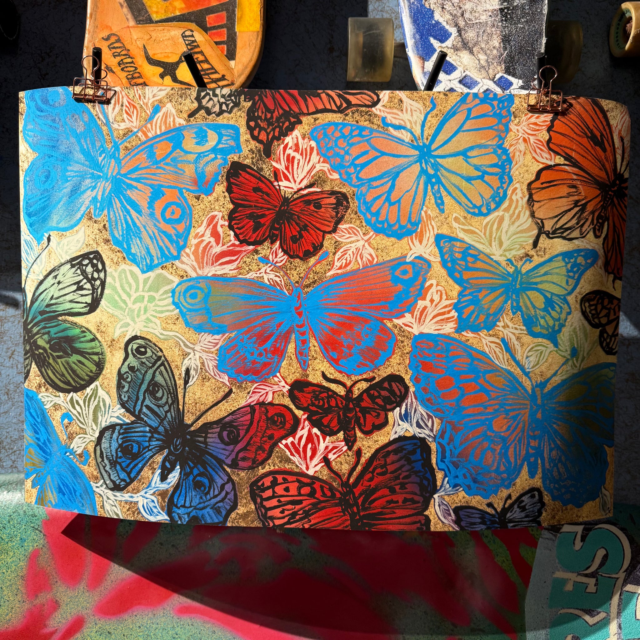 46. PRE-ORDER 'Lively Butterflies' David Bromley. High Pigment print. Edition of 60.