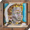'My Father’s Memories V’ David Bromley. Acrylic on board with antique ruler frames from my father’s collection. 22 x 22cm (frame size 29 x 29cm)