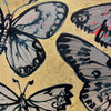 'Lavender Dreams' David Bromley. Acrylic on canvas with gold leaf gilding. 120 x 150cm