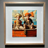 'Little Sailors I' David Bromley. AI generated print on art paper. 35 x 33cm (54 x 52cm frame size)